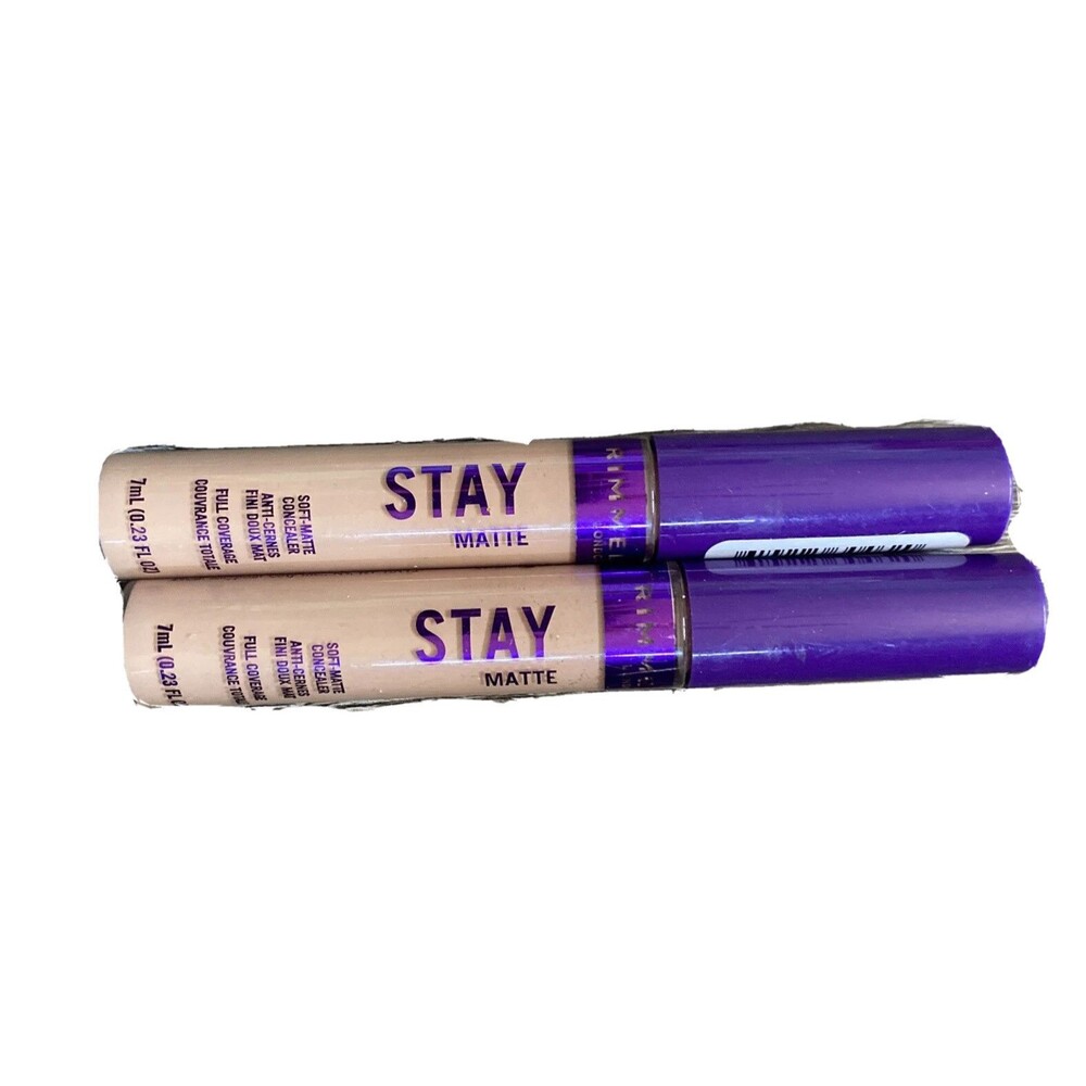Rimmel Stay Matte Full Coverage Concealer 0.23 oz 161 Nude Lot Of 2